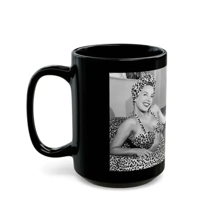 Carmen Miranda #06 (Vintage Female Icon) Black Coffee Mug - Go Mug Yourself