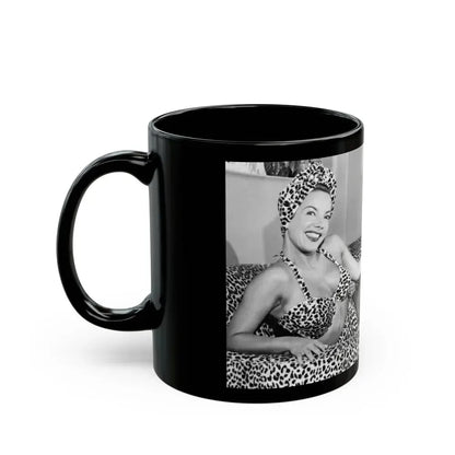Carmen Miranda #06 (Vintage Female Icon) Black Coffee Mug - Go Mug Yourself
