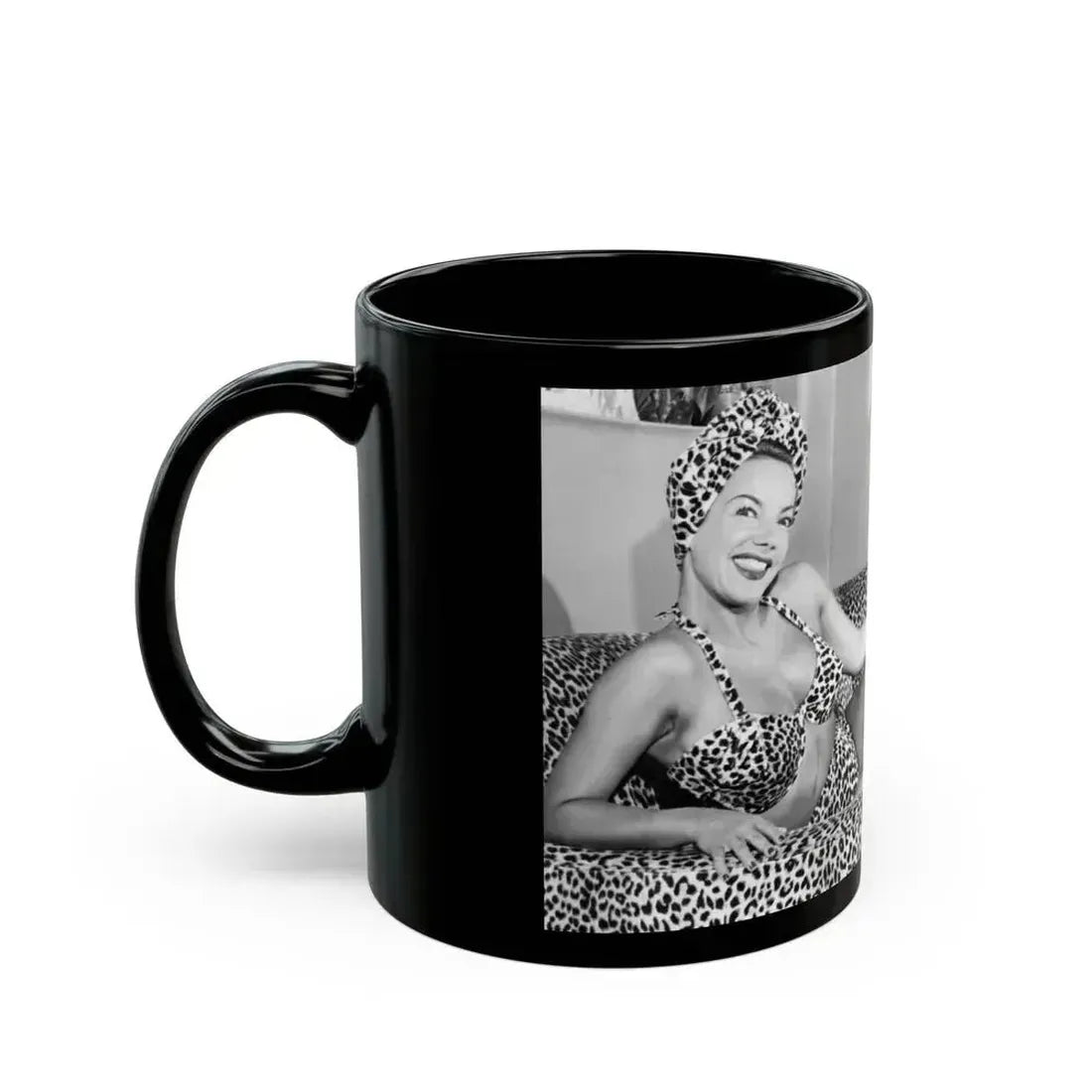 Carmen Miranda #06 (Vintage Female Icon) Black Coffee Mug - Go Mug Yourself