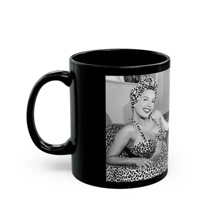Carmen Miranda #06 (Vintage Female Icon) Black Coffee Mug - Go Mug Yourself