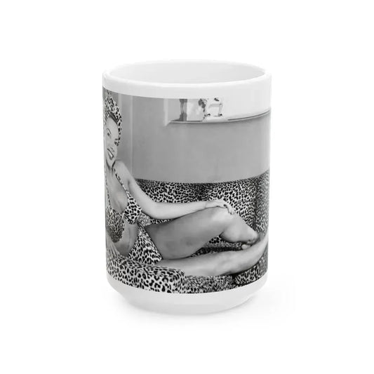 Carmen Miranda #06 (Vintage Female Icon) White Coffee Mug 15oz - Go Mug Yourself