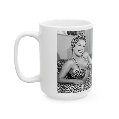 Carmen Miranda #06 (Vintage Female Icon) White Coffee Mug - Go Mug Yourself