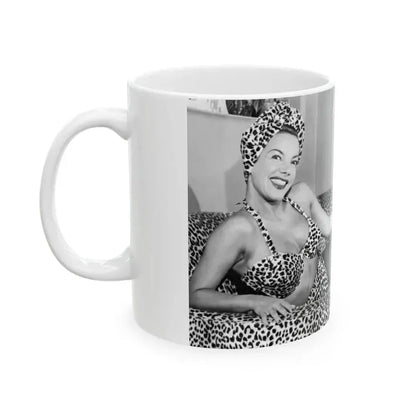 Carmen Miranda #06 (Vintage Female Icon) White Coffee Mug - Go Mug Yourself