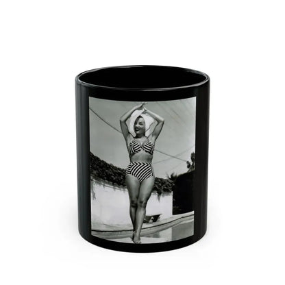Carmen Miranda #07 (Vintage Female Icon) Black Coffee Mug 11oz - Go Mug Yourself