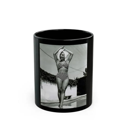 Carmen Miranda #07 (Vintage Female Icon) Black Coffee Mug 11oz - Go Mug Yourself