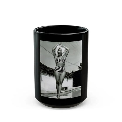 Carmen Miranda #07 (Vintage Female Icon) Black Coffee Mug 15oz - Go Mug Yourself