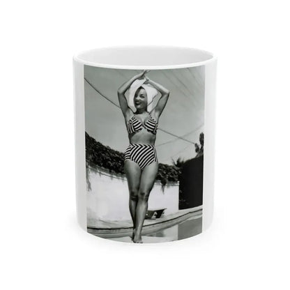 Carmen Miranda #07 (Vintage Female Icon) White Coffee Mug 11oz - Go Mug Yourself