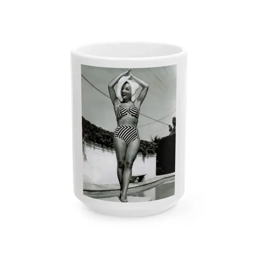 Carmen Miranda #07 (Vintage Female Icon) White Coffee Mug 15oz - Go Mug Yourself