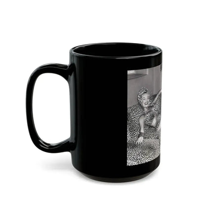 Carmen Miranda #09 (Vintage Female Icon) Black Coffee Mug - Go Mug Yourself