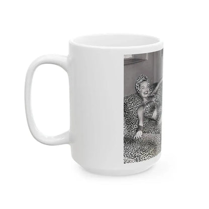 Carmen Miranda #09 (Vintage Female Icon) White Coffee Mug - Go Mug Yourself