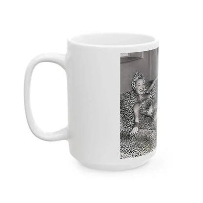 Carmen Miranda #09 (Vintage Female Icon) White Coffee Mug - Go Mug Yourself