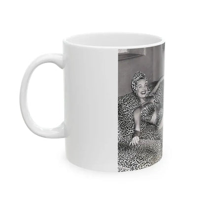 Carmen Miranda #09 (Vintage Female Icon) White Coffee Mug - Go Mug Yourself