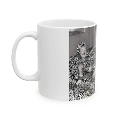 Carmen Miranda #09 (Vintage Female Icon) White Coffee Mug - Go Mug Yourself