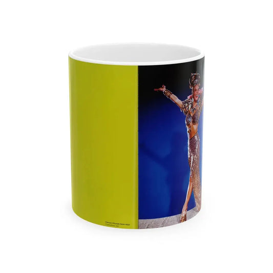 Carmen Miranda #11 - Hollywood In Kodachrome 1940-1949 Book - 1 Color Photo (Vintage Female Icon) White Coffee Mug 11oz - Go Mug Yourself