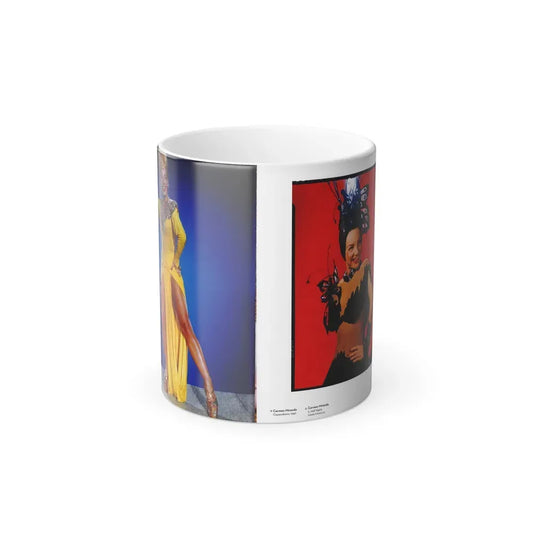 Carmen Miranda #12 - Hollywood In Kodachrome 1940-1949 Book - 2 Pages & 2 Color Photos (Vintage Female Icon) Color Changing Mug 11oz 11oz - Go Mug Yourself