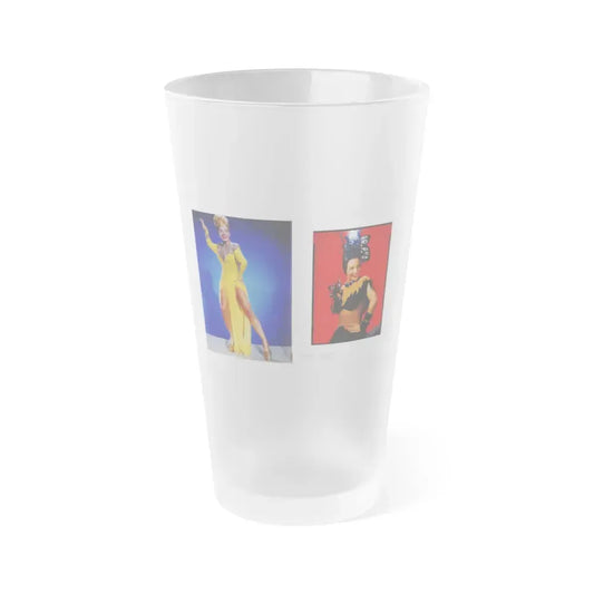 Carmen Miranda #12 - Hollywood In Kodachrome 1940-1949 Book - 2 Pages & 2 Color Photos (Vintage Female Icon) Frosted Pint Glass 16oz 16oz Frosted - Go Mug Yourself