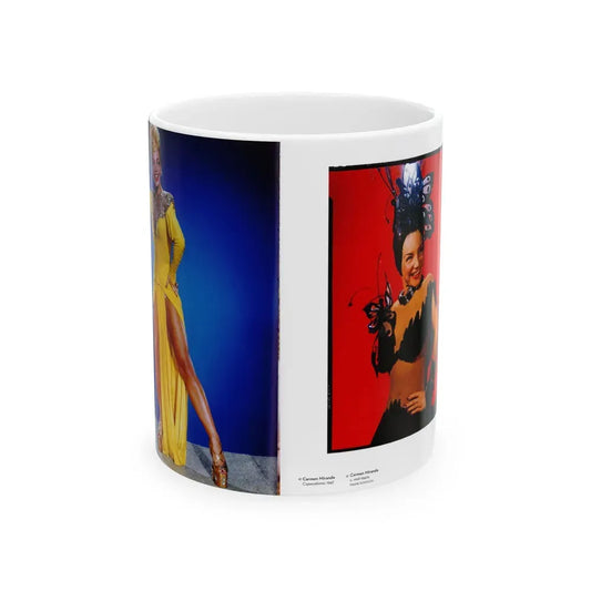 Carmen Miranda #12 - Hollywood In Kodachrome 1940-1949 Book - 2 Pages & 2 Color Photos (Vintage Female Icon) White Coffee Mug 11oz - Go Mug Yourself