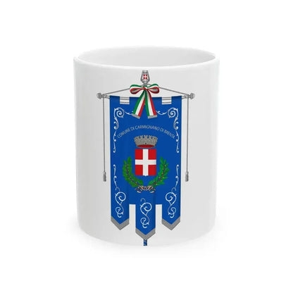 Carmignano di Brenta-Gonfalone (Italy) White Coffee Mug 11oz - Go Mug Yourself