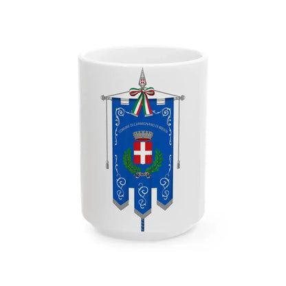 Carmignano di Brenta-Gonfalone (Italy) White Coffee Mug 15oz - Go Mug Yourself