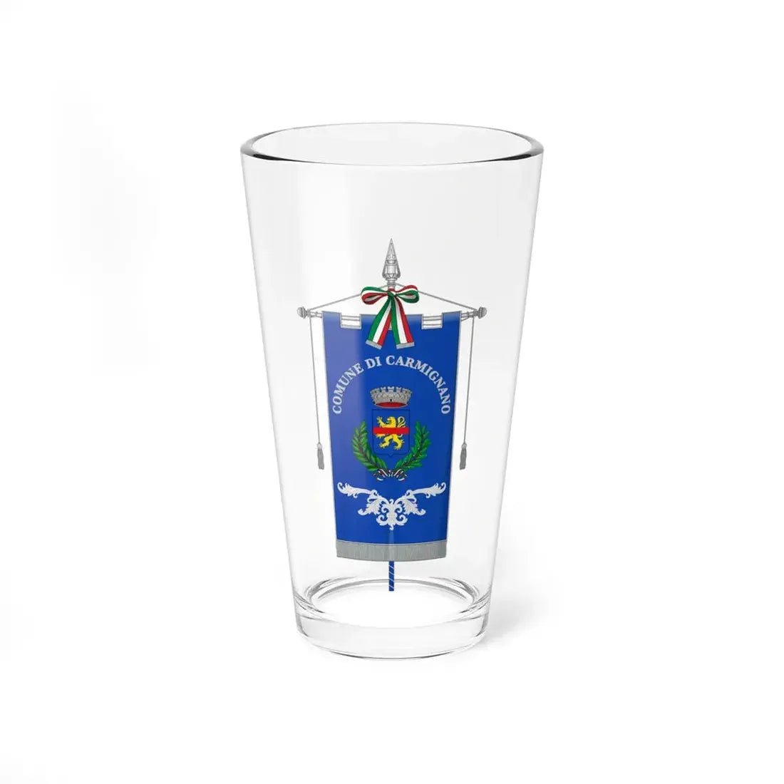 Carmignano Italia-Gonfalone (Italy) Pint Glass 16oz 16oz - Go Mug Yourself