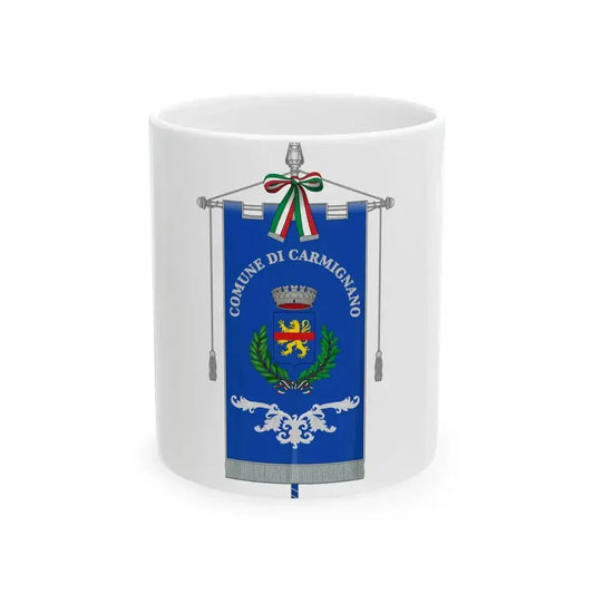 Carmignano Italia-Gonfalone (Italy) White Coffee Mug 11oz - Go Mug Yourself