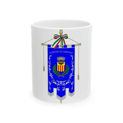 Carnago-Gonfalone (Italy) White Coffee Mug 11oz - Go Mug Yourself