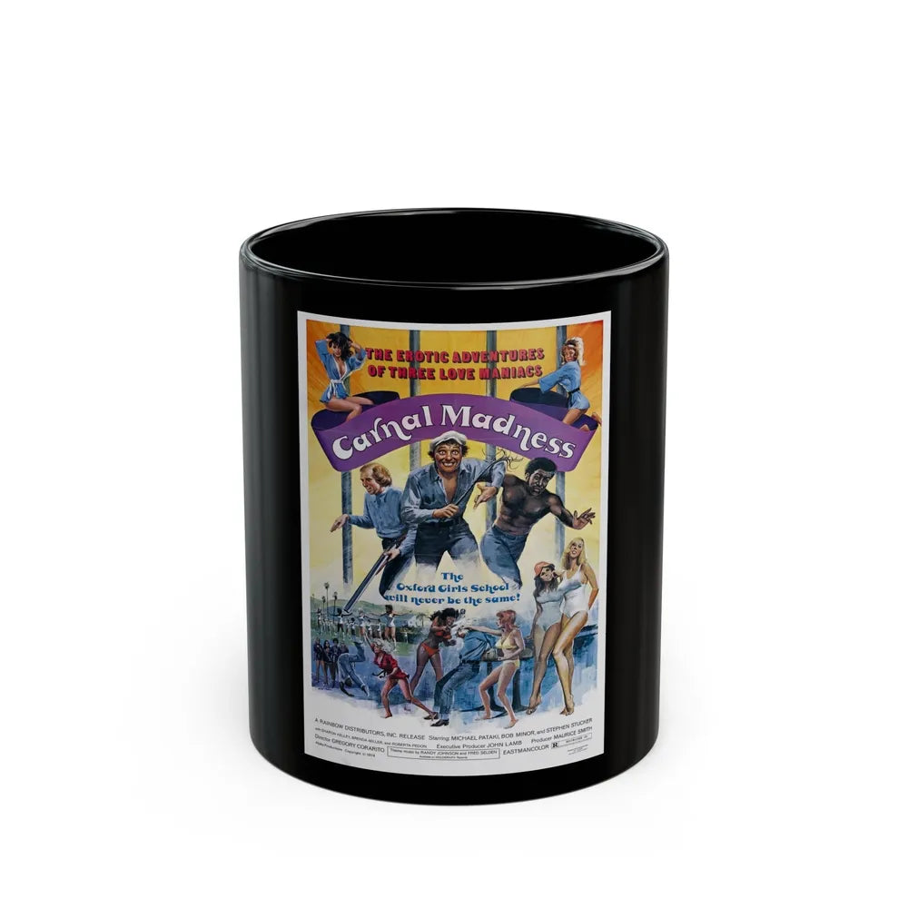 CARNAL MADNESS 1975 Movie Poster - Black Coffee Mug-11oz-Go Mug Yourself