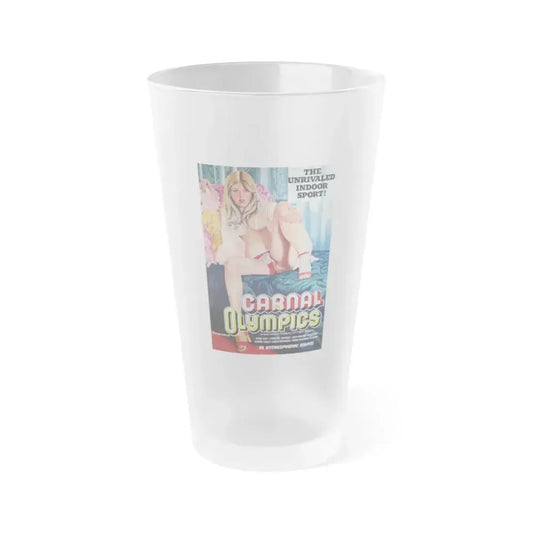 CARNAL OLYMPICS 1983 Movie Poster - Frosted Pint Glass 16oz 16oz Frosted - Go Mug Yourself