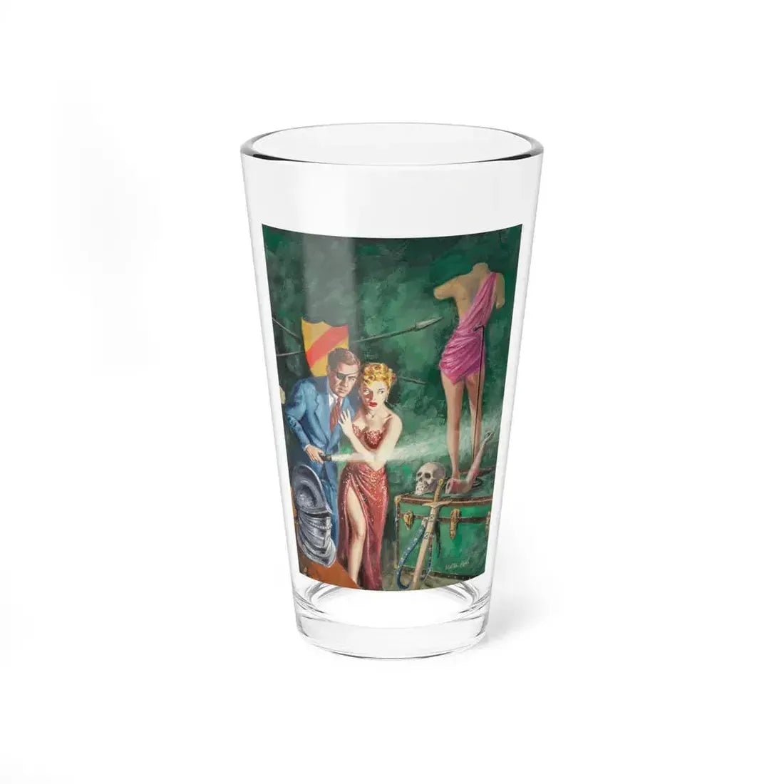 Carney's Burlesque, Uni-Book paperback cover, 1953 - Pint Glass 16oz 16oz - Go Mug Yourself