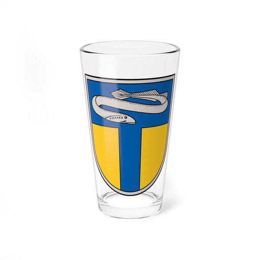 Carnikavas novads COA (Latvia) (Coat of Arms) Pint Glass 16oz 16oz - Go Mug Yourself