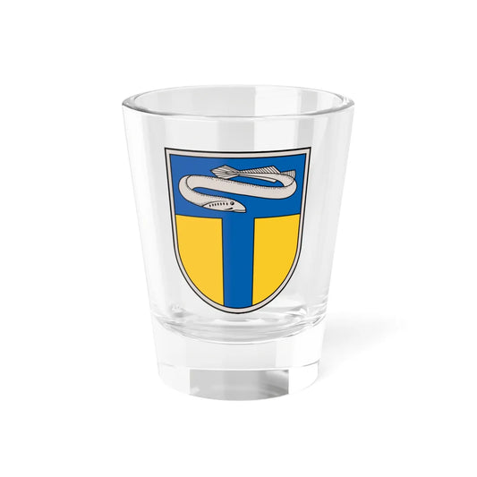 Carnikavas novads COA (Latvia) (Coat of Arms) Shot Glass 1.5oz 1.5oz - Go Mug Yourself