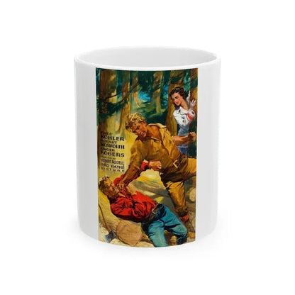 Carnival Boat, movie poster illustration, 1932 - White Coffee Mug 11oz - Go Mug Yourself