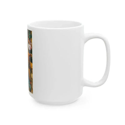 Carnival Boat, movie poster illustration, 1932 - White Coffee Mug - Go Mug Yourself