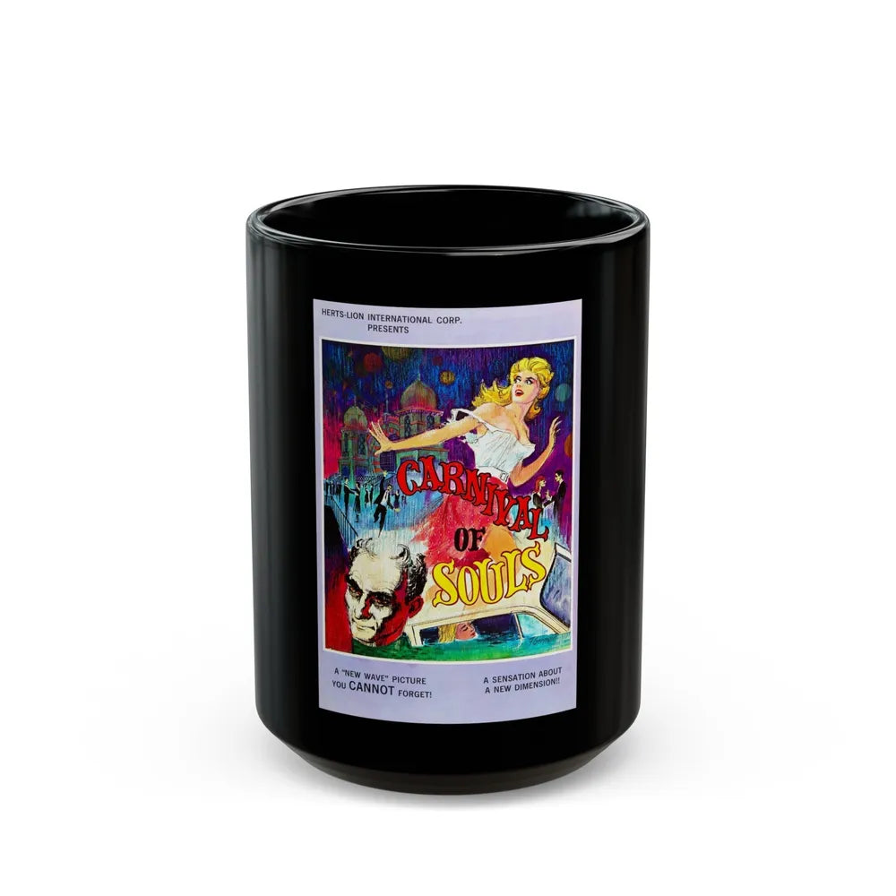 CARNIVAL OF SOULS 1962 Movie Poster - Black Coffee Mug-15oz-Go Mug Yourself