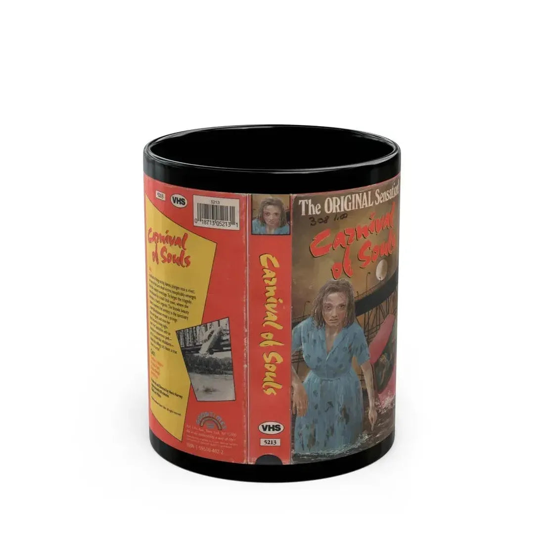 CARNIVAL OF SOULS GOODTIMES HOME VIDEO (VHS COVER) - Black Coffee Mug 11oz - Go Mug Yourself