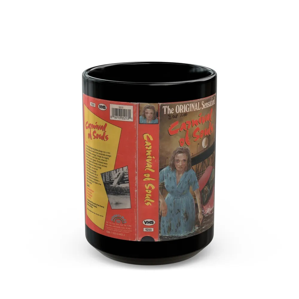 CARNIVAL OF SOULS GOODTIMES HOME VIDEO (VHS COVER) - Black Coffee Mug-15oz-Go Mug Yourself