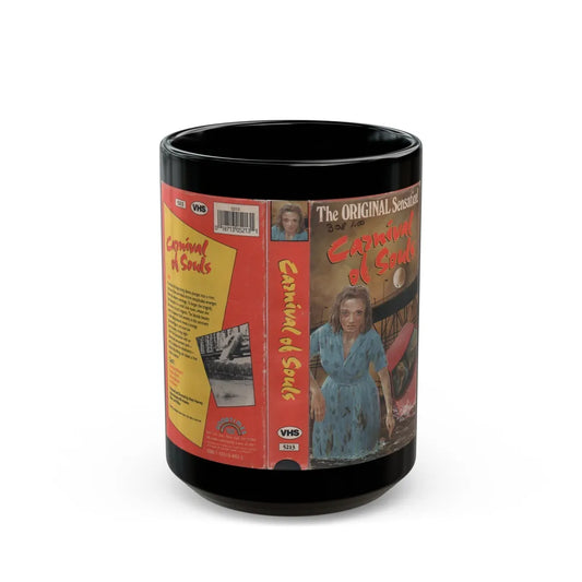 CARNIVAL OF SOULS GOODTIMES HOME VIDEO (VHS COVER) - Black Coffee Mug-15oz-Go Mug Yourself