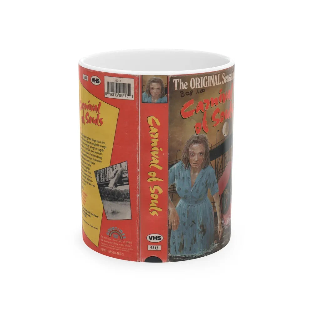 CARNIVAL OF SOULS GOODTIMES HOME VIDEO (VHS COVER) - White Coffee Mug-11oz-Go Mug Yourself