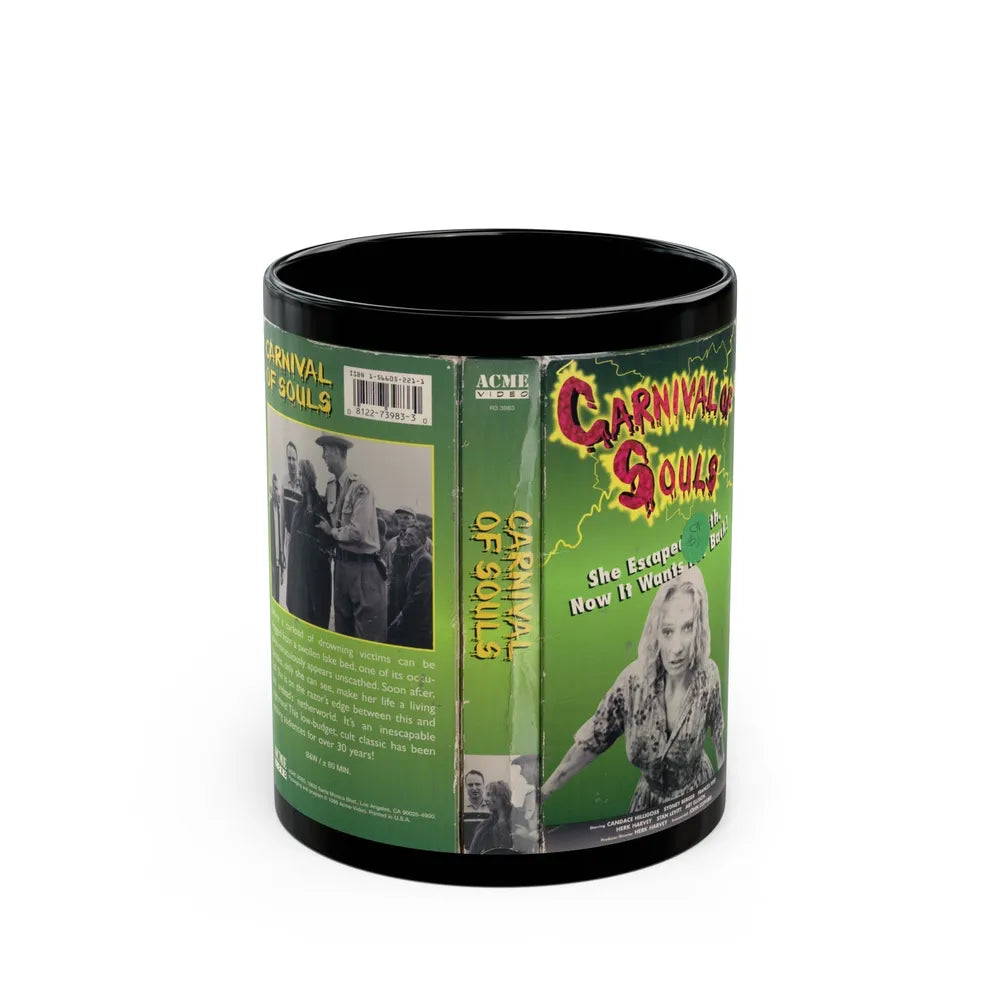 CARNIVAL OF SOULS (VHS COVER) - Black Coffee Mug-11oz-Go Mug Yourself