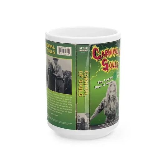CARNIVAL OF SOULS (VHS COVER) - White Coffee Mug 15oz - Go Mug Yourself