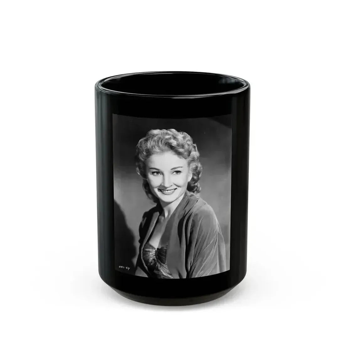 Carol Ohmart #01 (Vintage Female Icon) Black Coffee Mug 15oz - Go Mug Yourself
