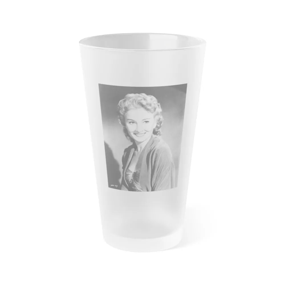 Carol Ohmart #01 (Vintage Female Icon) Frosted Pint Glass 16oz-16oz-Frosted-Go Mug Yourself