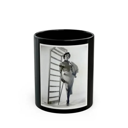 Carol Ohmart #02 (Vintage Female Icon) Black Coffee Mug 11oz - Go Mug Yourself