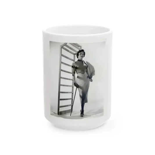 Carol Ohmart #02 (Vintage Female Icon) White Coffee Mug 15oz - Go Mug Yourself