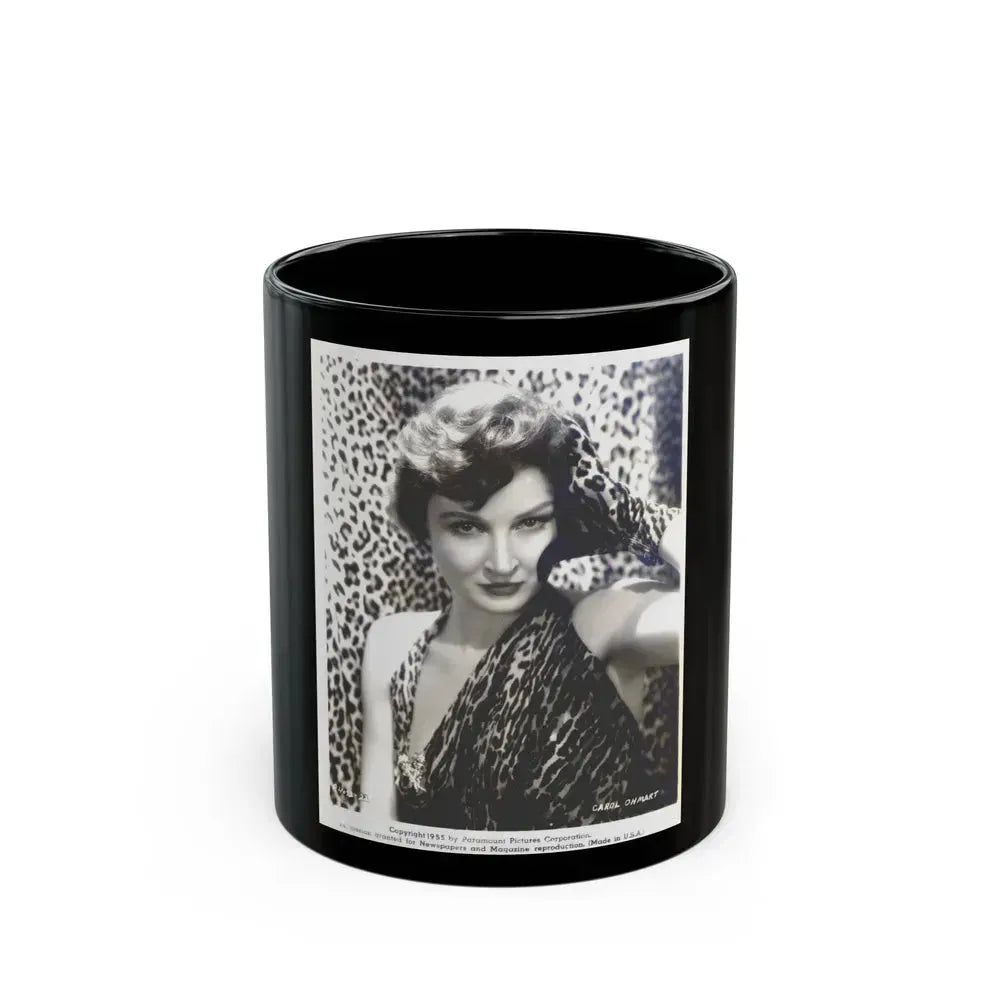 Carol Ohmart #03 (Vintage Female Icon) Black Coffee Mug 11oz - Go Mug Yourself