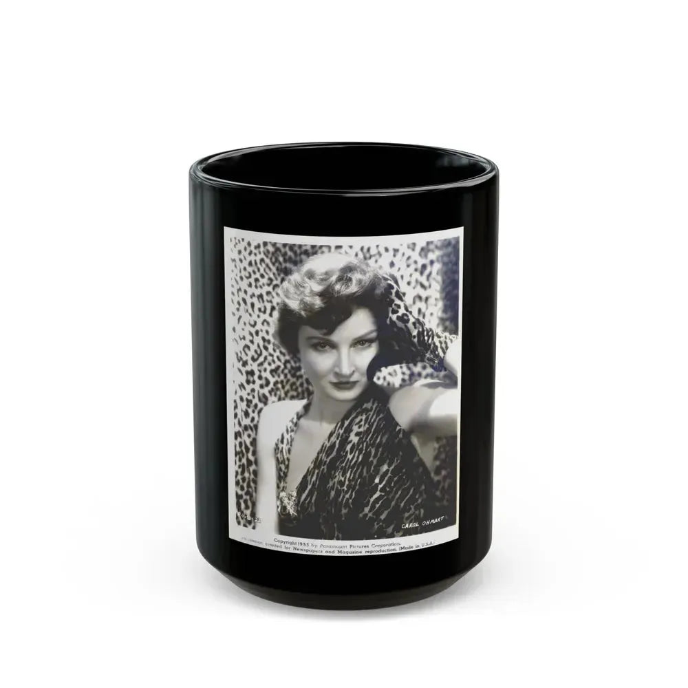 Carol Ohmart #03 (Vintage Female Icon) Black Coffee Mug 15oz - Go Mug Yourself