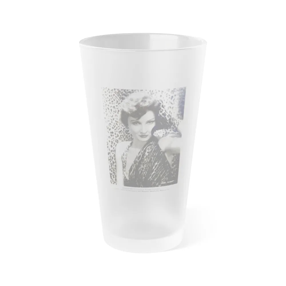 Carol Ohmart #03 (Vintage Female Icon) Frosted Pint Glass 16oz-16oz-Frosted-Go Mug Yourself