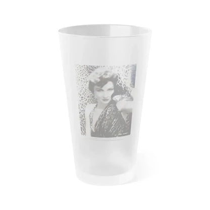 Carol Ohmart #03 (Vintage Female Icon) Frosted Pint Glass 16oz 16oz Frosted - Go Mug Yourself
