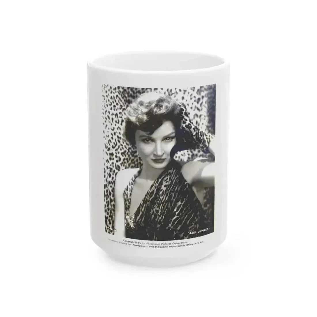 Carol Ohmart #03 (Vintage Female Icon) White Coffee Mug 15oz - Go Mug Yourself