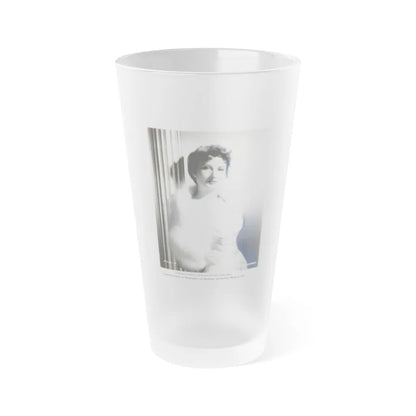 Carol Ohmart #04 (Vintage Female Icon) Frosted Pint Glass 16oz-16oz-Frosted-Go Mug Yourself